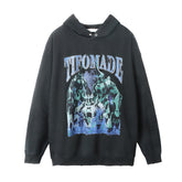 Fashion Personality Printed Hoodie Men